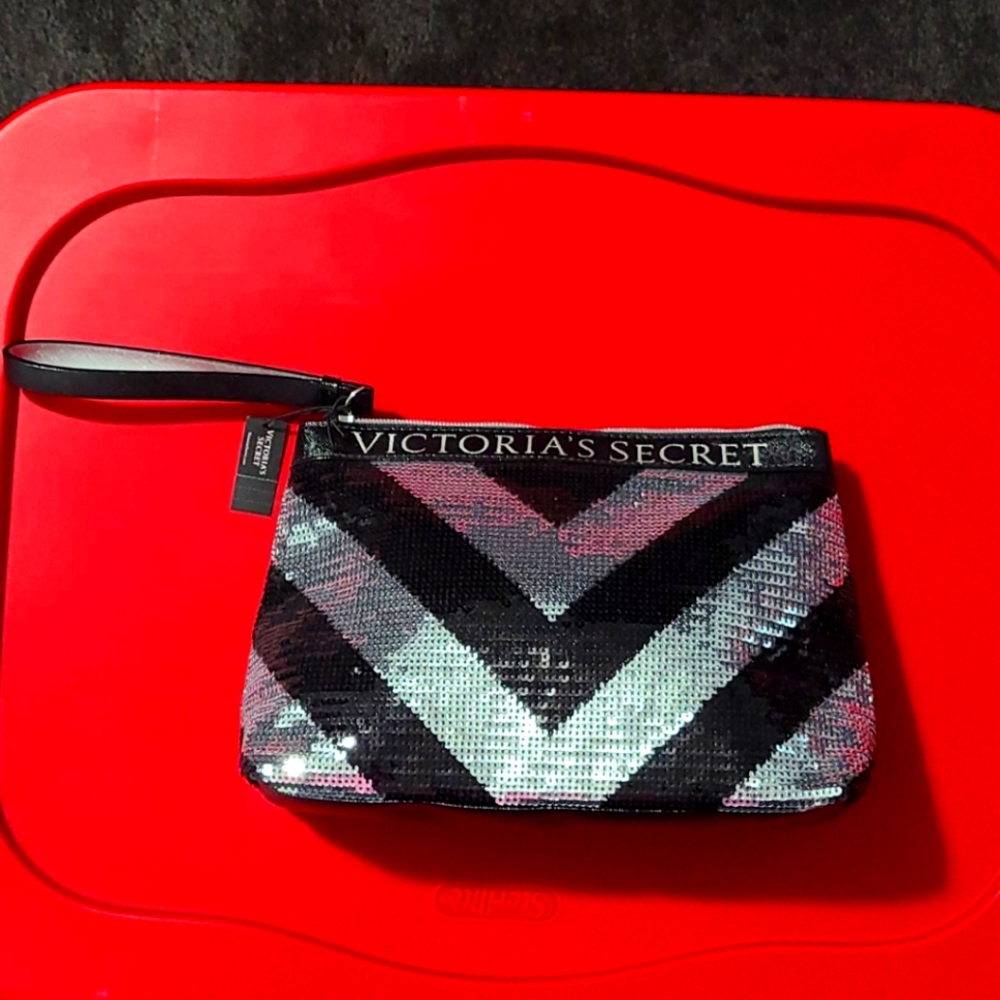 Victorias secret wristlet makeup bag